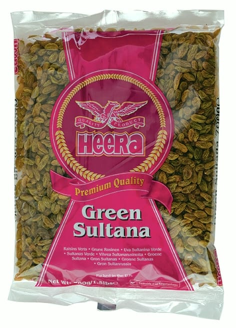 Heera Green Sultana Raisins Packet 700g