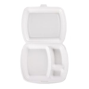 FP3 White Poly Containers 2x100