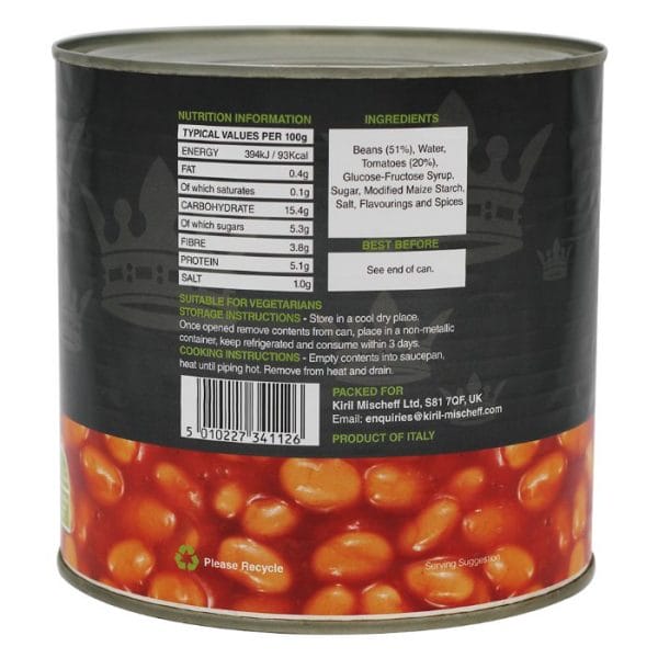 Baked Beans Tin 6x2.6kg