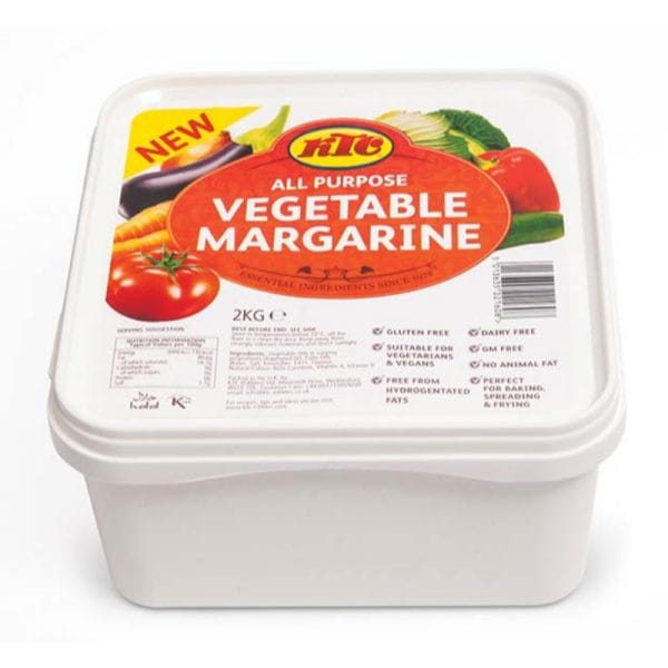 KTC Vegetable Margarine Tub 6x2kg