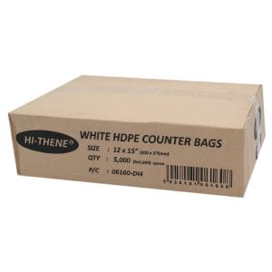 12x15 inch HDPE Plastic Counter Bags 1x1000