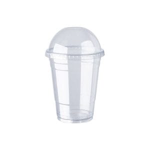 [250 Pack] 12oz Cups | Iced Coffee Go Cups and Dome Lids | Cold Smoothie |  Plastic Cups with Dome Lids | Clear Plastic Disposable Pet Cup | Ideal for
