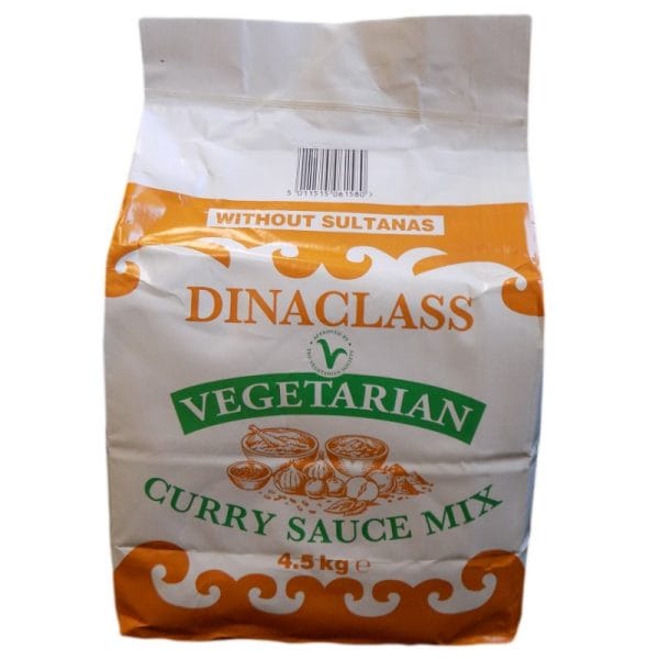 Dinaclass Vegetarian Curry Sauce Mix Bag 4.5kg