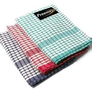 Preema Checked 26x27 inch Tea Towel Packet 1x10