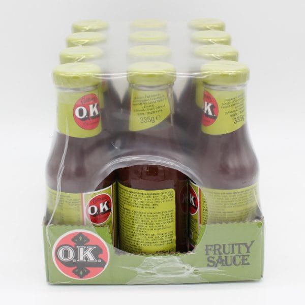 OK Fruity Sauce Bottle 12x335g
