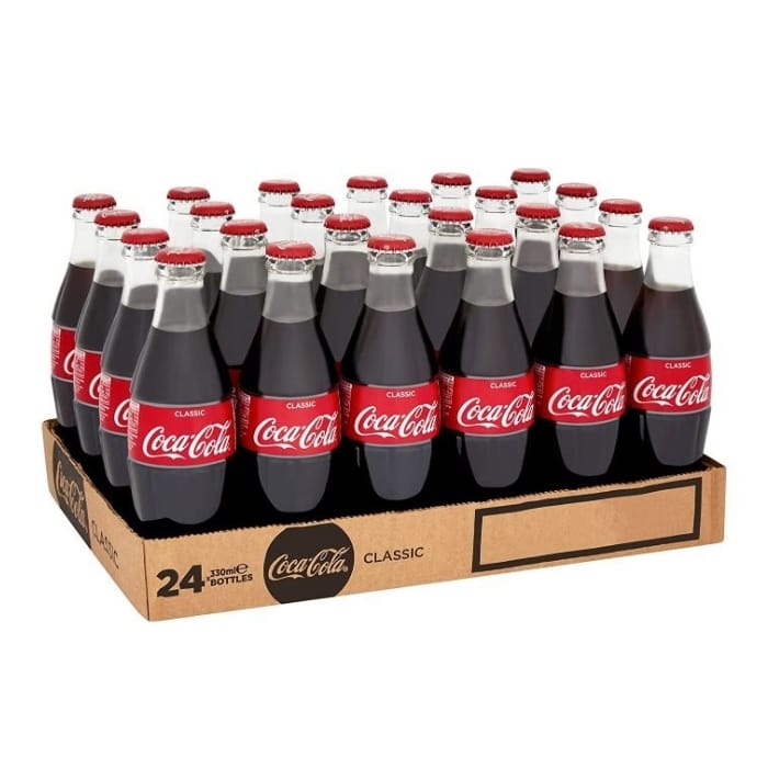 GB Coke Glass Bottle 24x330ml - Adams Food Service