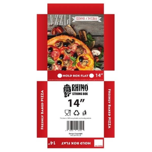 Rhino 14 inch Colour Pizza Boxes 1x100