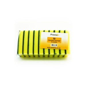 Preema Standard 6x3 inch Sponge Scourer Packet 1x10