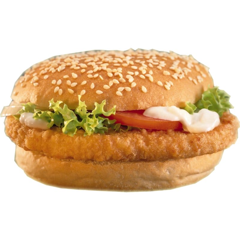 Adams Battered Chicken Burgers Box 10x12x85g - Adams Food Service