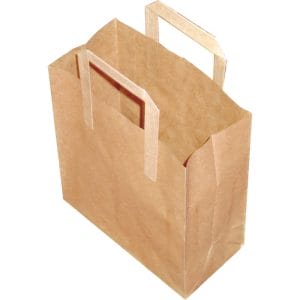 Small Brown Paper Carrier Bags 1x250