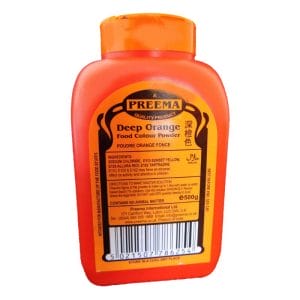 Preema Orange Food Colour Tub 500g