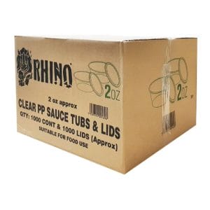 Rhino 2oz Clear Cups & Lids 1x1000