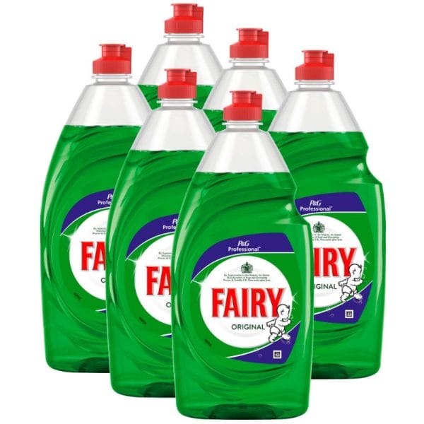 Fairy Washing Up Liquid Bottle 6x900ml