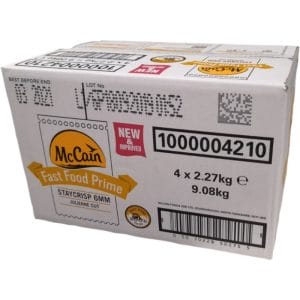 McCain Stay Crisp Julienne 6mm Chips Box 4x2.27kg