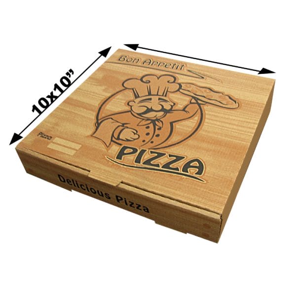 10 inch Brown Pizza Boxes 1x100
