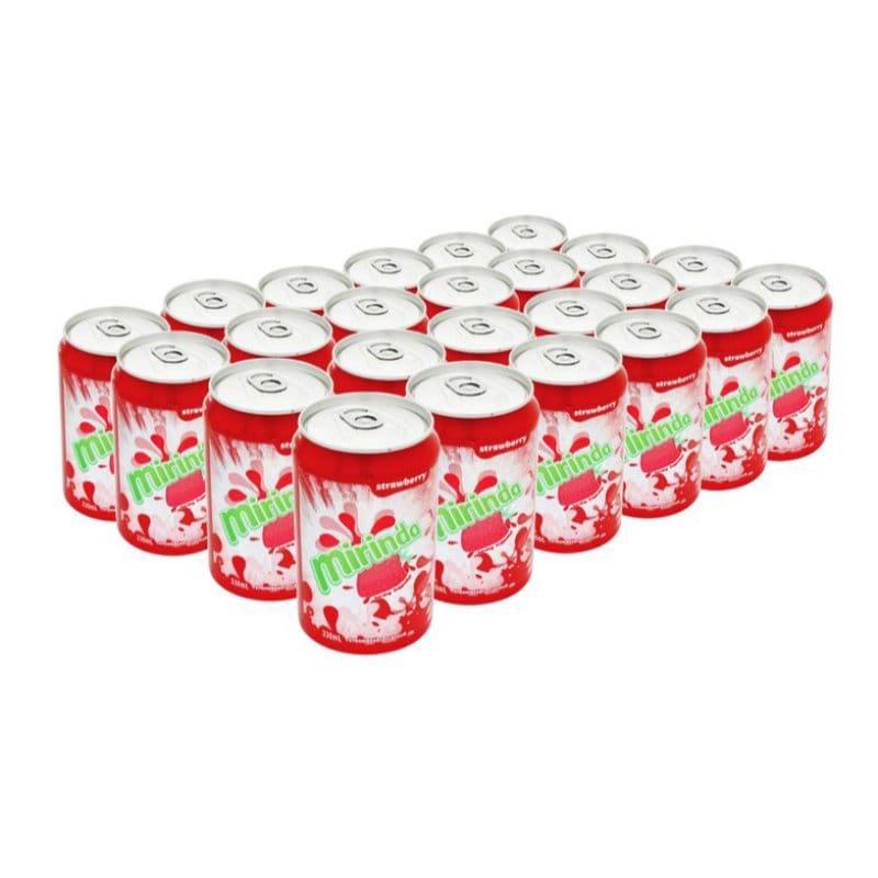 Mirinda Strawberry Can 24x330ml - Adams Food Service