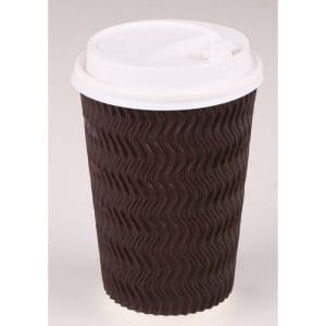 12oz Kraft Ripple Coffee Cups 1x50