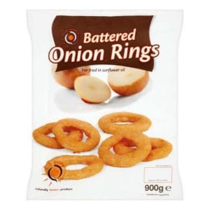 Golden Crumb Battered Onion Rings Box 10x900g