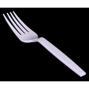 Strong White Plastic Forks Packet 40x50