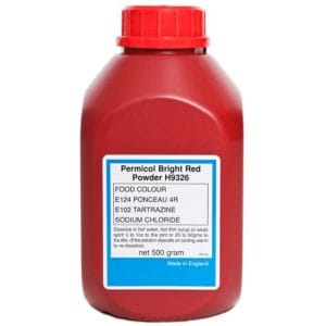 Permicol Red Food Colour Tub 500g