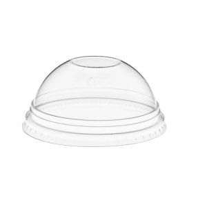 H-Pack 91mm Diameter Clear Dome Smoothie Cup Lids for 12/14/16oz 1x100