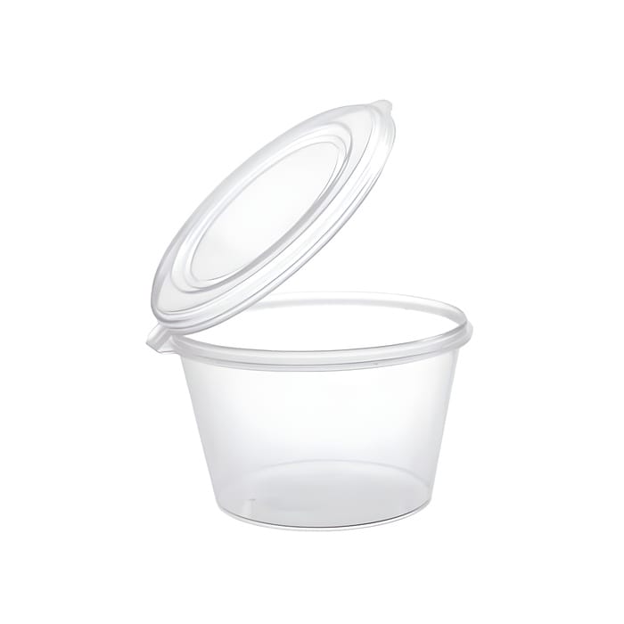 1oz Hinged Sauce Cups 1x1000 - Adams Food Service