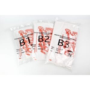 B2 12x12 inch Printed Patch Handle Carrier Bags 1x1000