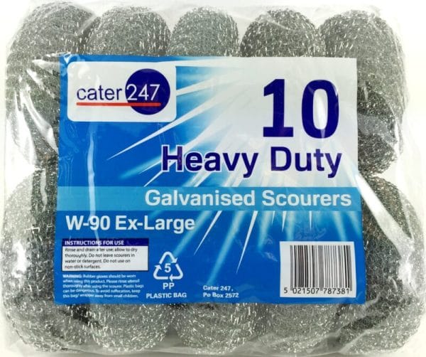 Large Metal W90 Scourers Packet 1x10