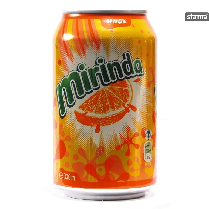 Mirinda Orange Can 24x330ml Adams Food Service 7867