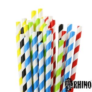 Rhino 6x200mm Paper Straws 8x500
