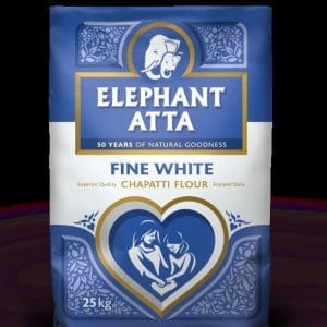 Elephant Atta Fine White Chapatti Flour Sack 25kg