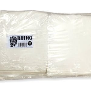 Rhino 8x8 inch White Greaseproof Bags 1x1000