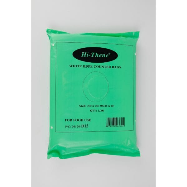 8x10 inch HDPE Plastic Counter Bags 1x1000