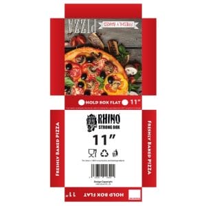Rhino 11 inch Colour Pizza Boxes 1x100