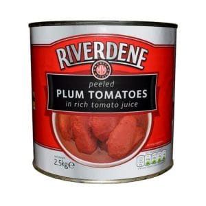 Riverdene Peeled Plum Tomatoes Tin 6x2.5kg