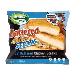 Meadow Vale Battered Chicken Burgers Bag 12x85g