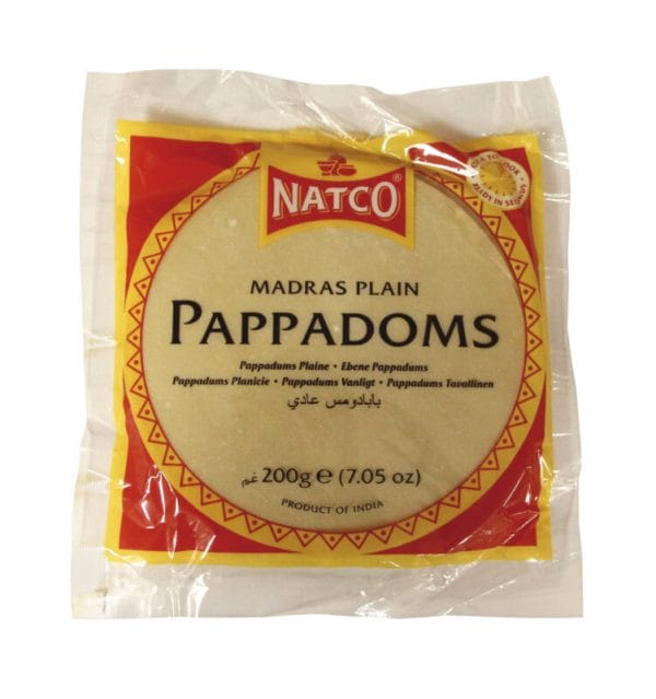 Natco Plain Pappadoms Box 60x200g