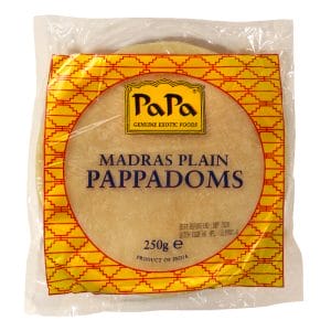 Papa Plain Pappadoms Box 60x250g