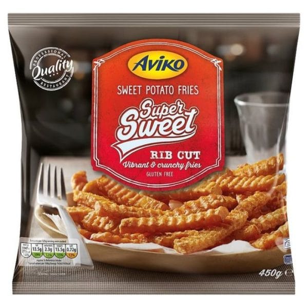 Aviko Sweet Potato Rib-Cut Fries Bag 450g