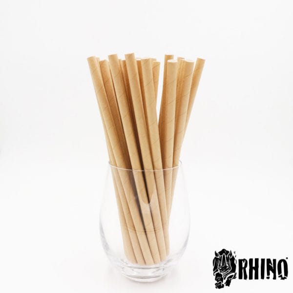 Rhino 8x200mm Paper Straws 6x500