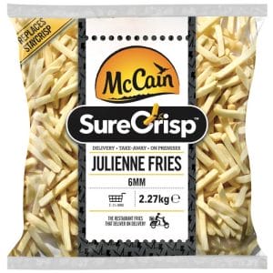 McCain Stay Crisp Julienne 6mm Chips Box 4x2.27kg