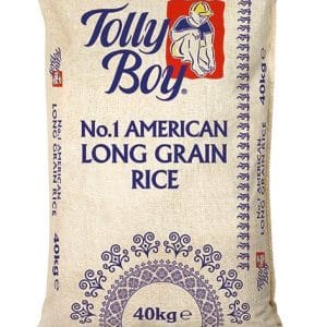 Tolly Boy American Easy Cook Long Grain Rice Sack 40kg