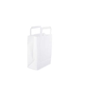 Medium White Paper Carrier Bags 1x250