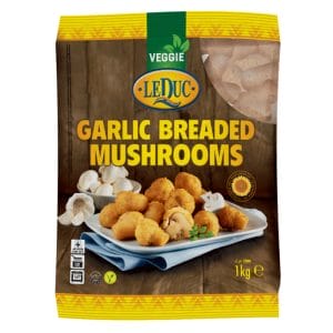 Le Duc Frozen Breaded Garlic Mushrooms Box 5x1kg