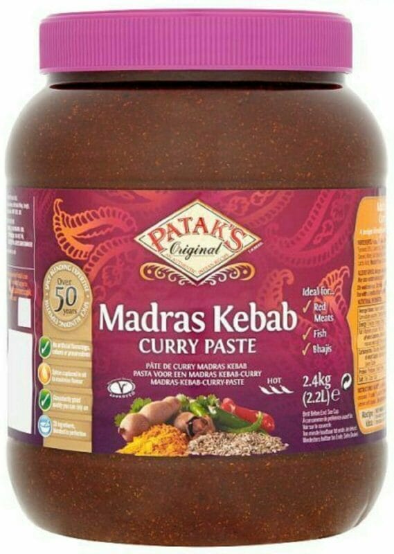 Patak's Madras Kebab Paste Jar 2.4kg